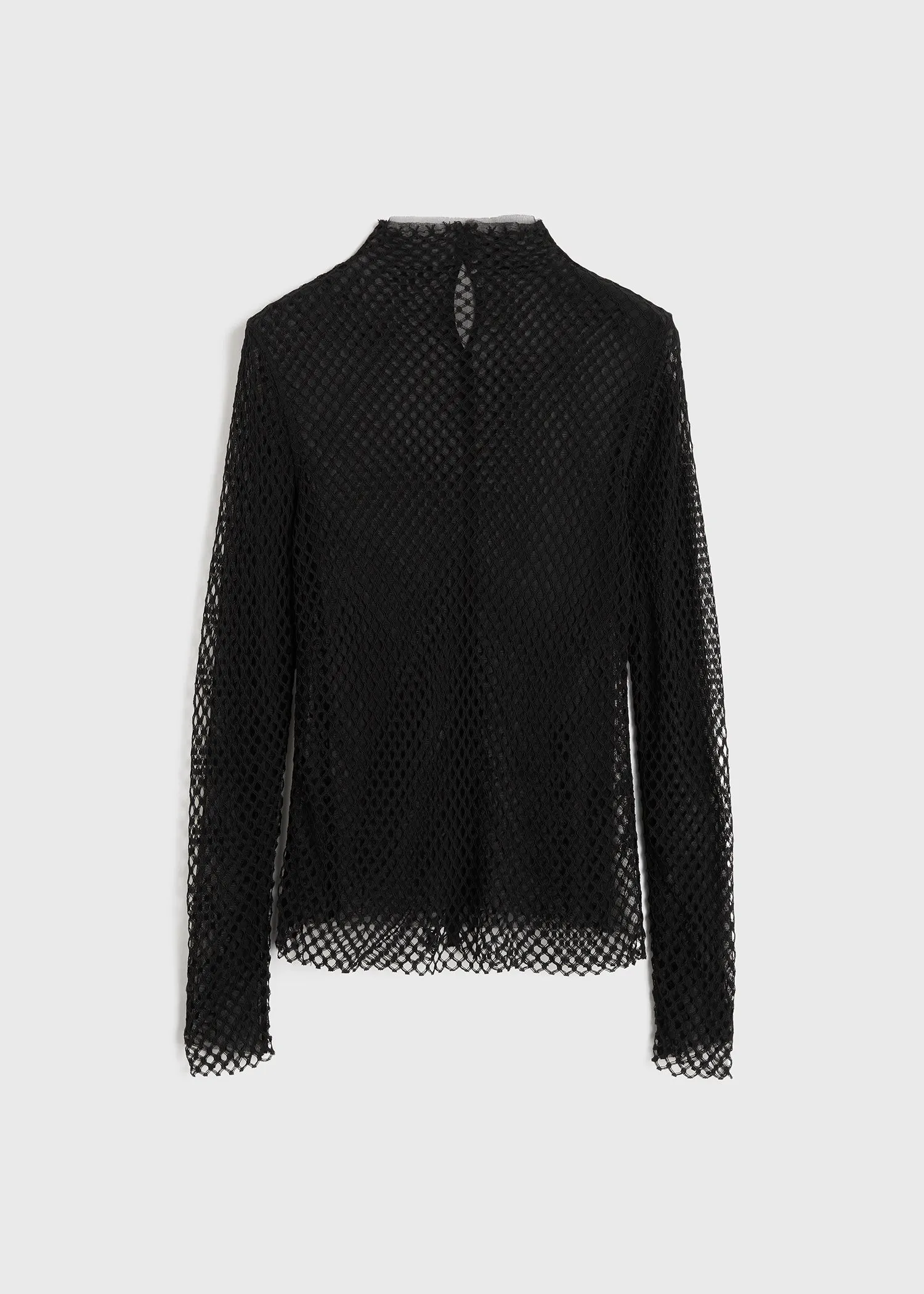 Sheer lace top black sold by Toteme product image thumbnail 5