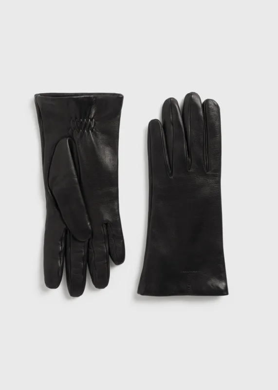 Leather gloves black sold by Toteme