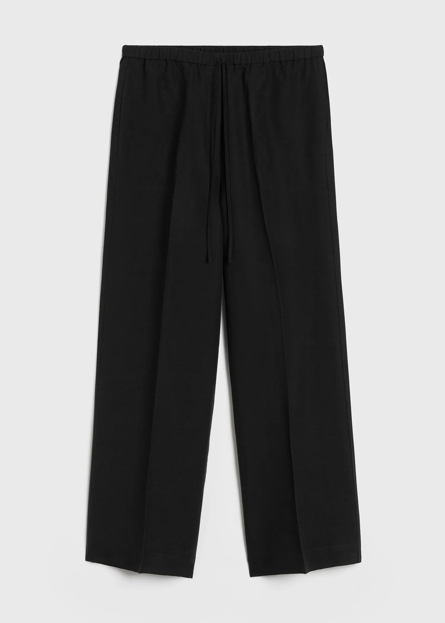 Fluid drawstring trousers black sold by Toteme product image thumbnail 5