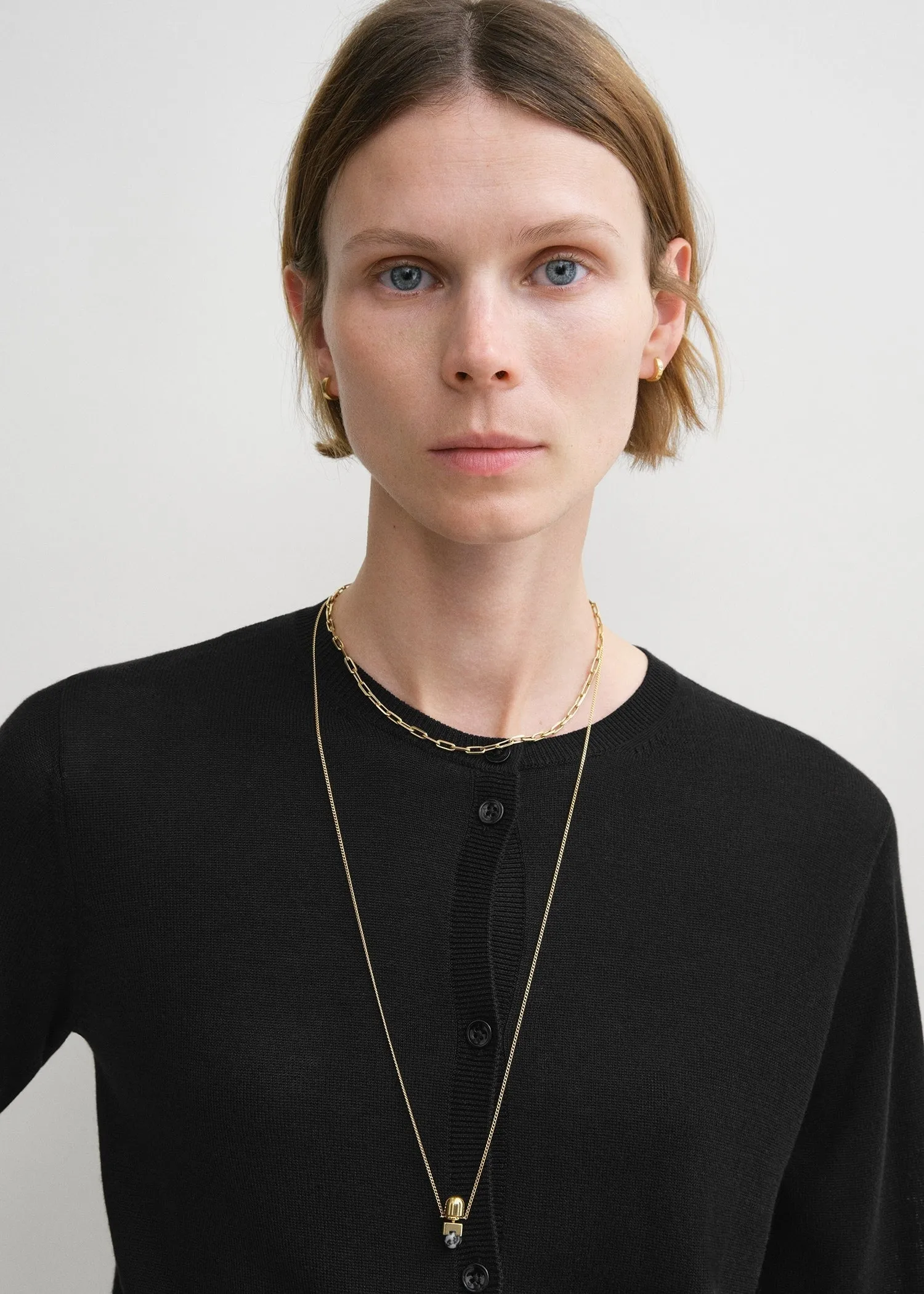 Fine knit cardigan black sold by Toteme product image thumbnail 4