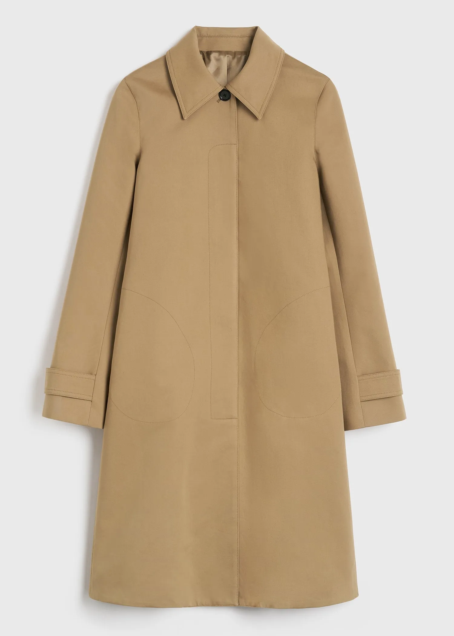 A-line car coat caramel sold by Toteme product image thumbnail 5