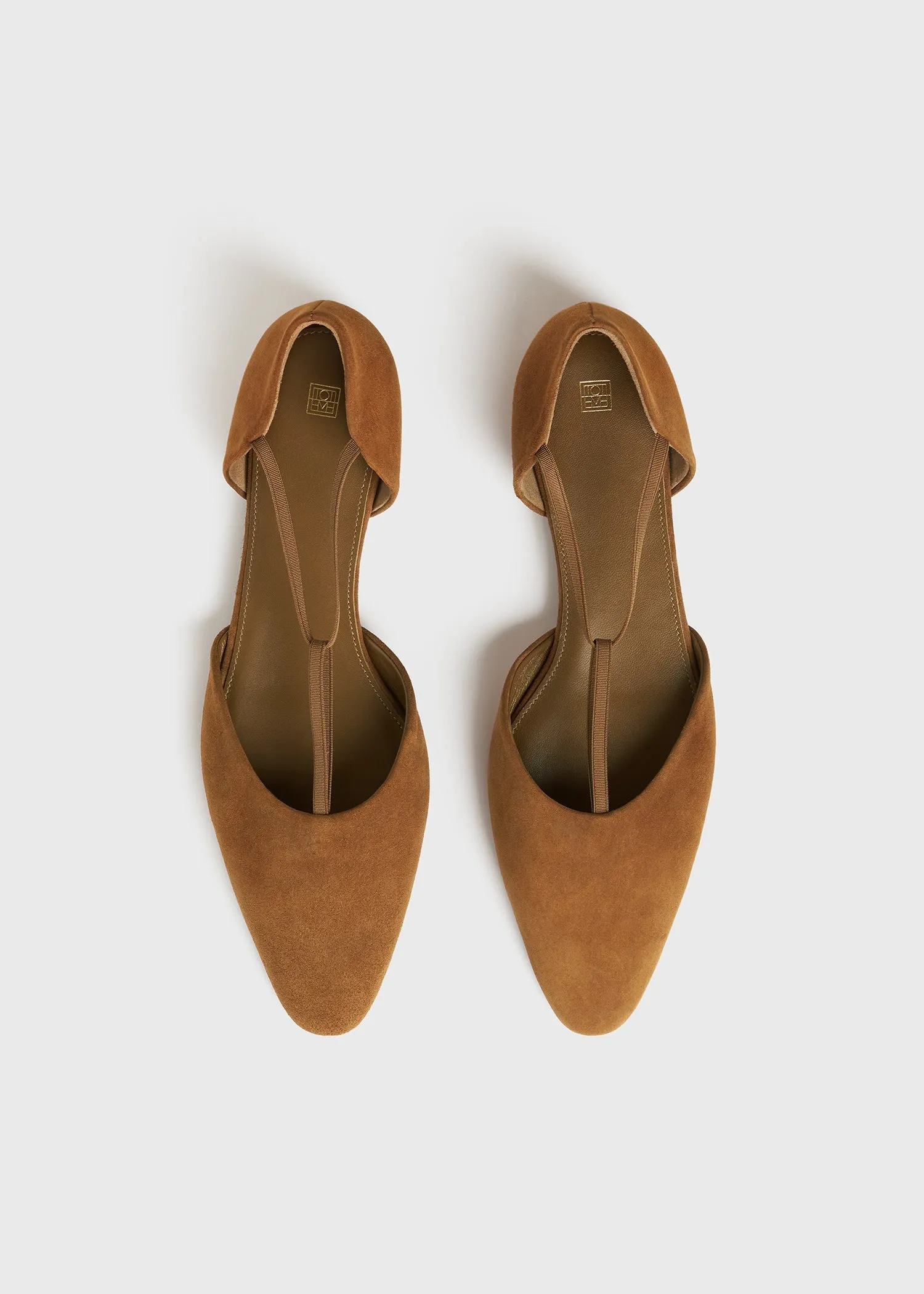 The T-Strap Flat tan sold by Toteme product image thumbnail 4