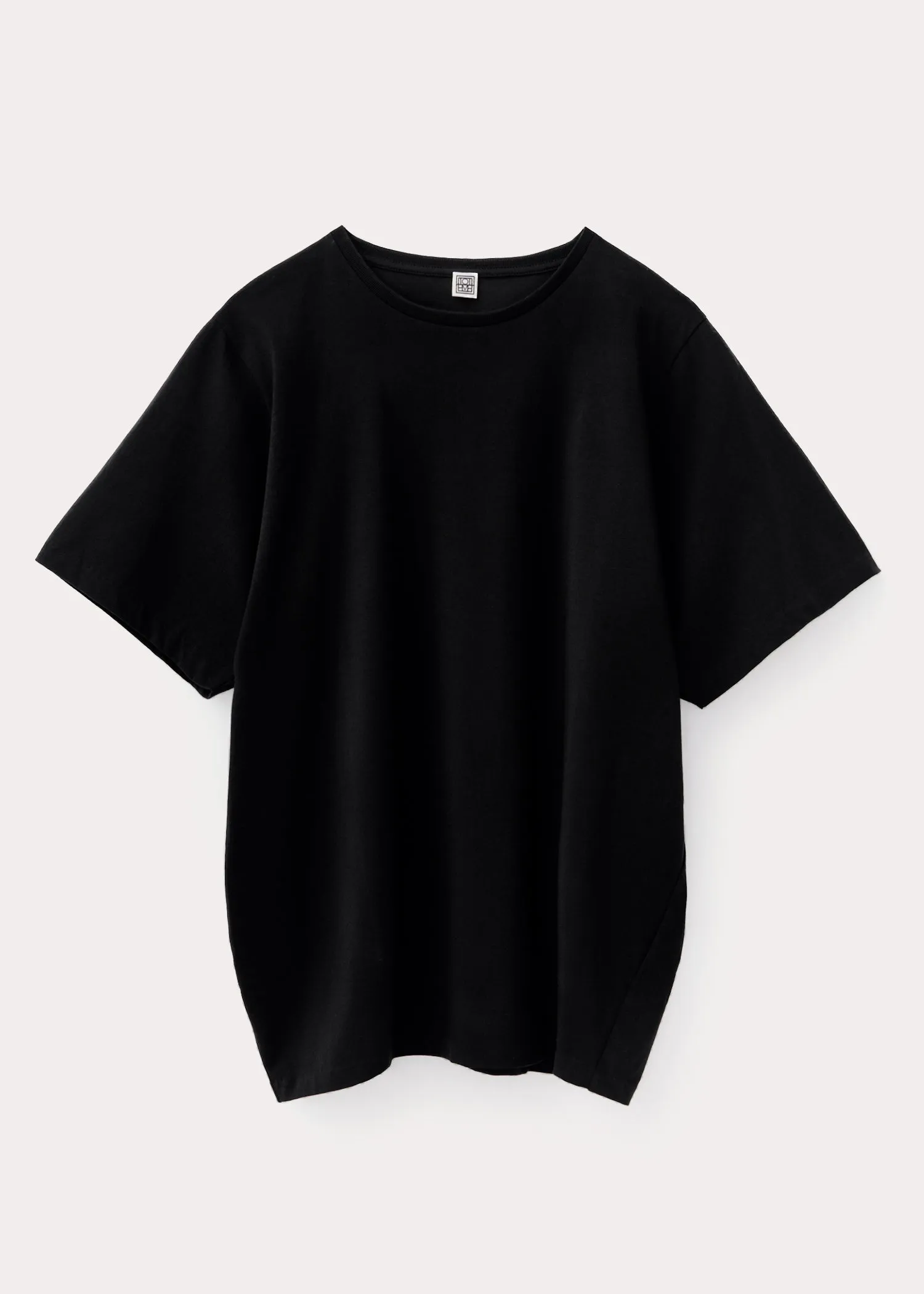 Oversized cotton tee black sold by Toteme product image thumbnail 5