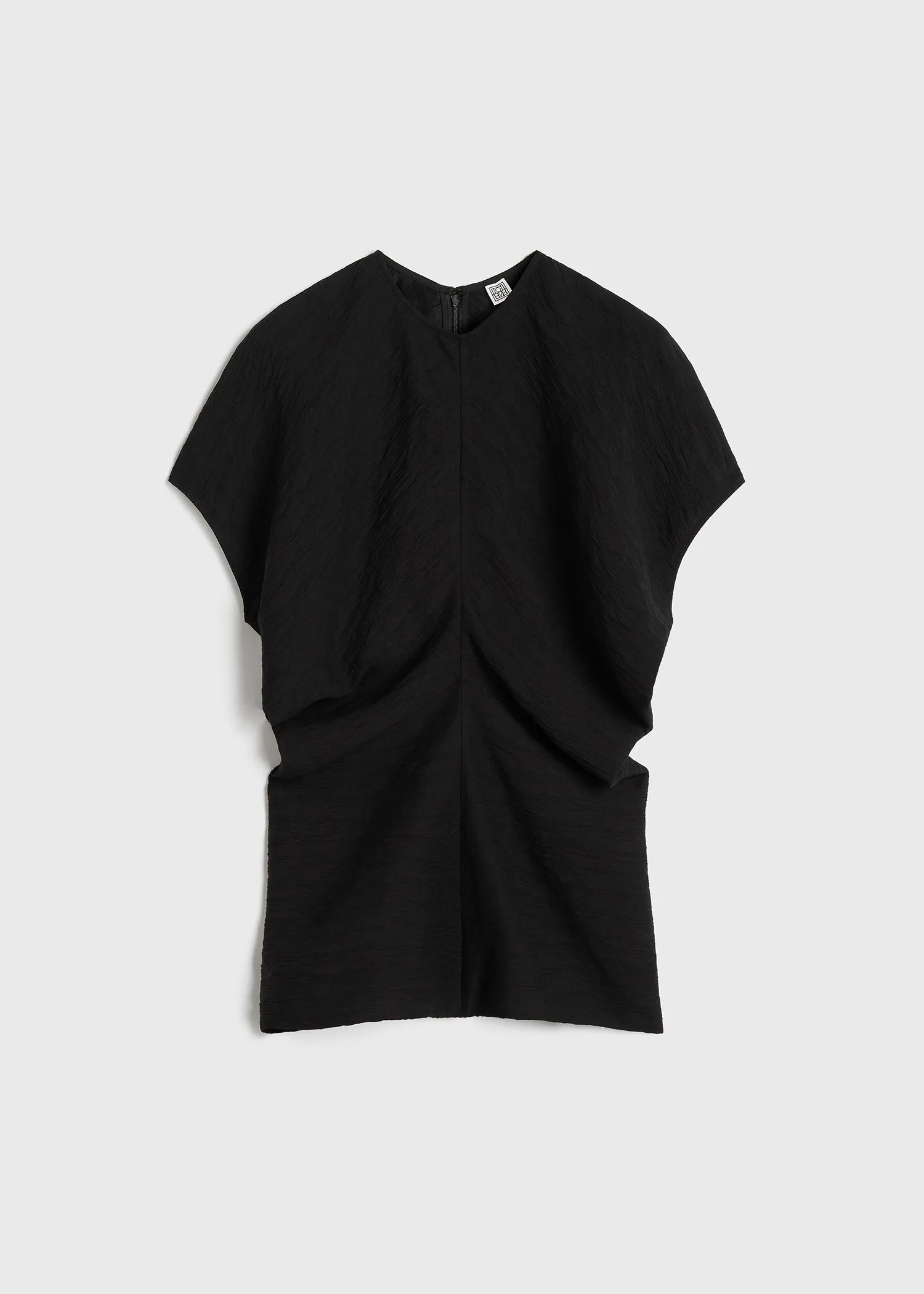 Slouch waist crinkled top black sold by Toteme product image thumbnail 5