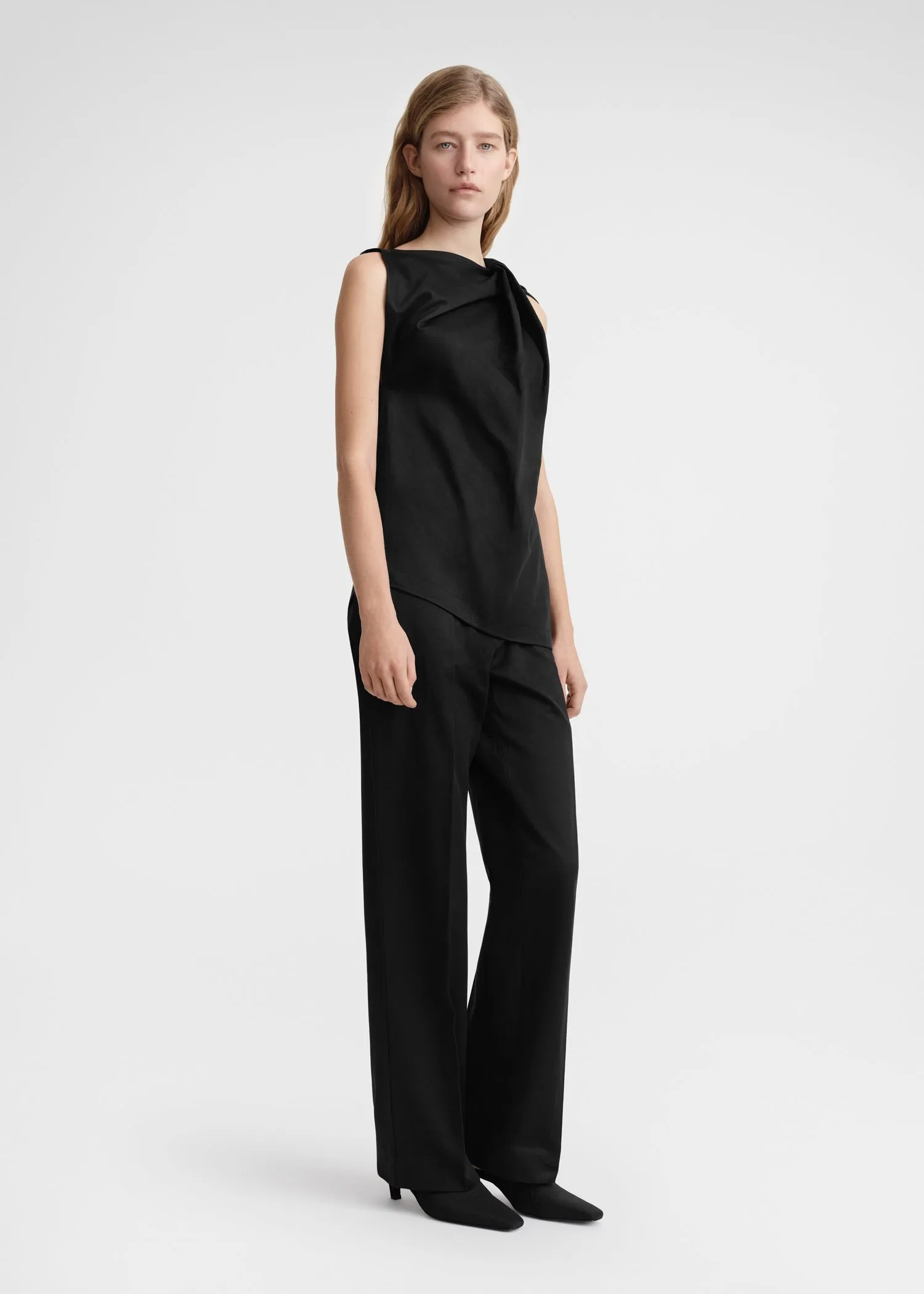 Shoulder-twist top black sold by Toteme product image thumbnail 2