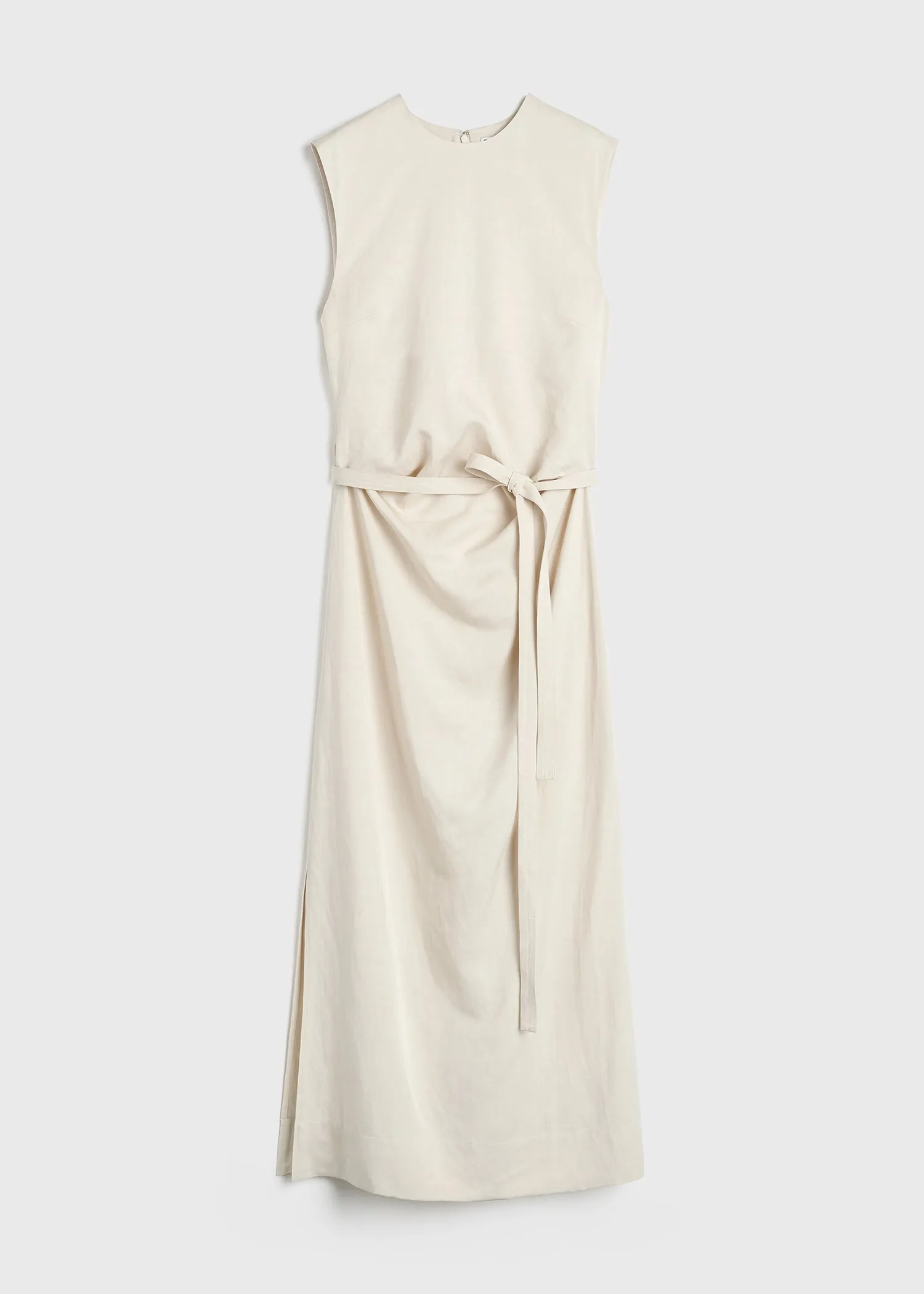 Fluid tie-waist dress pearl sold by Toteme product image thumbnail 5