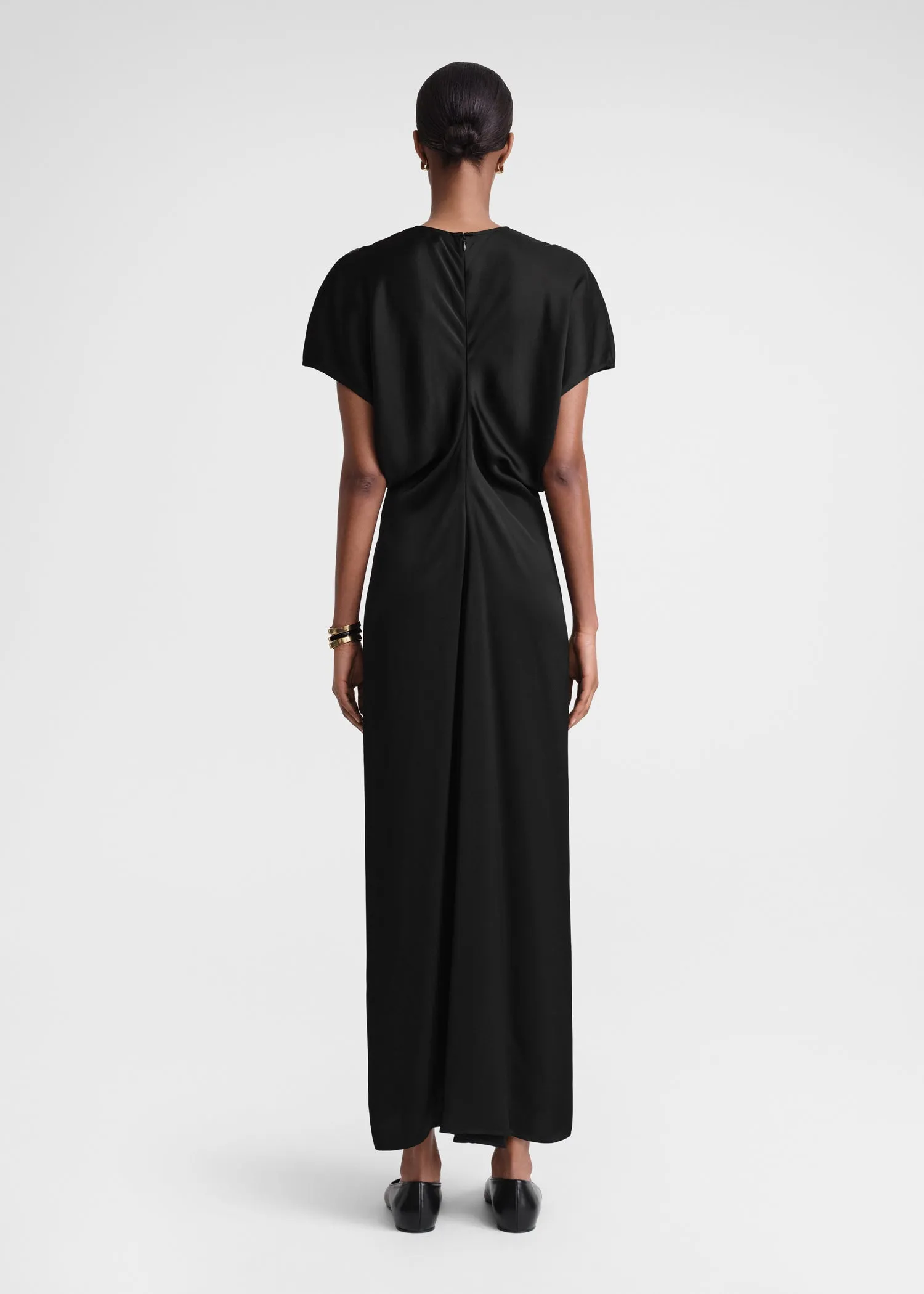 Slouch waist dress black sold by Toteme product image thumbnail 3