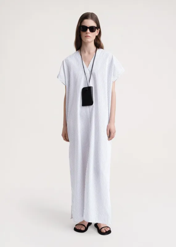 ワンピース TOTEME Striped Kimono-Sleeve Shirtdress BLACK/WHITE TOTEME - Black/White Striped Kimono-Sleeve Shirtdress