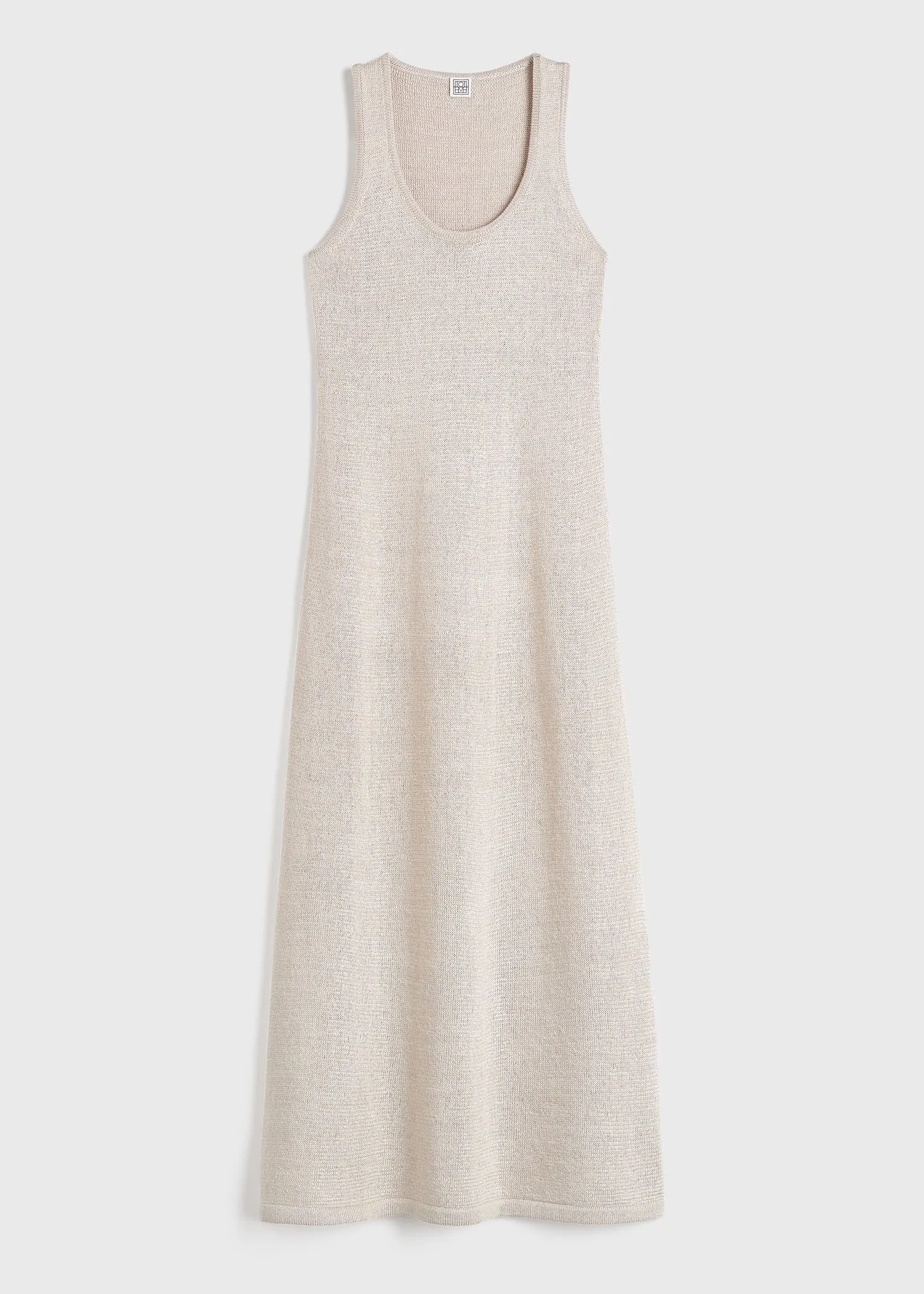 Raffia-effect knit dress beige sold by Toteme product image thumbnail 5