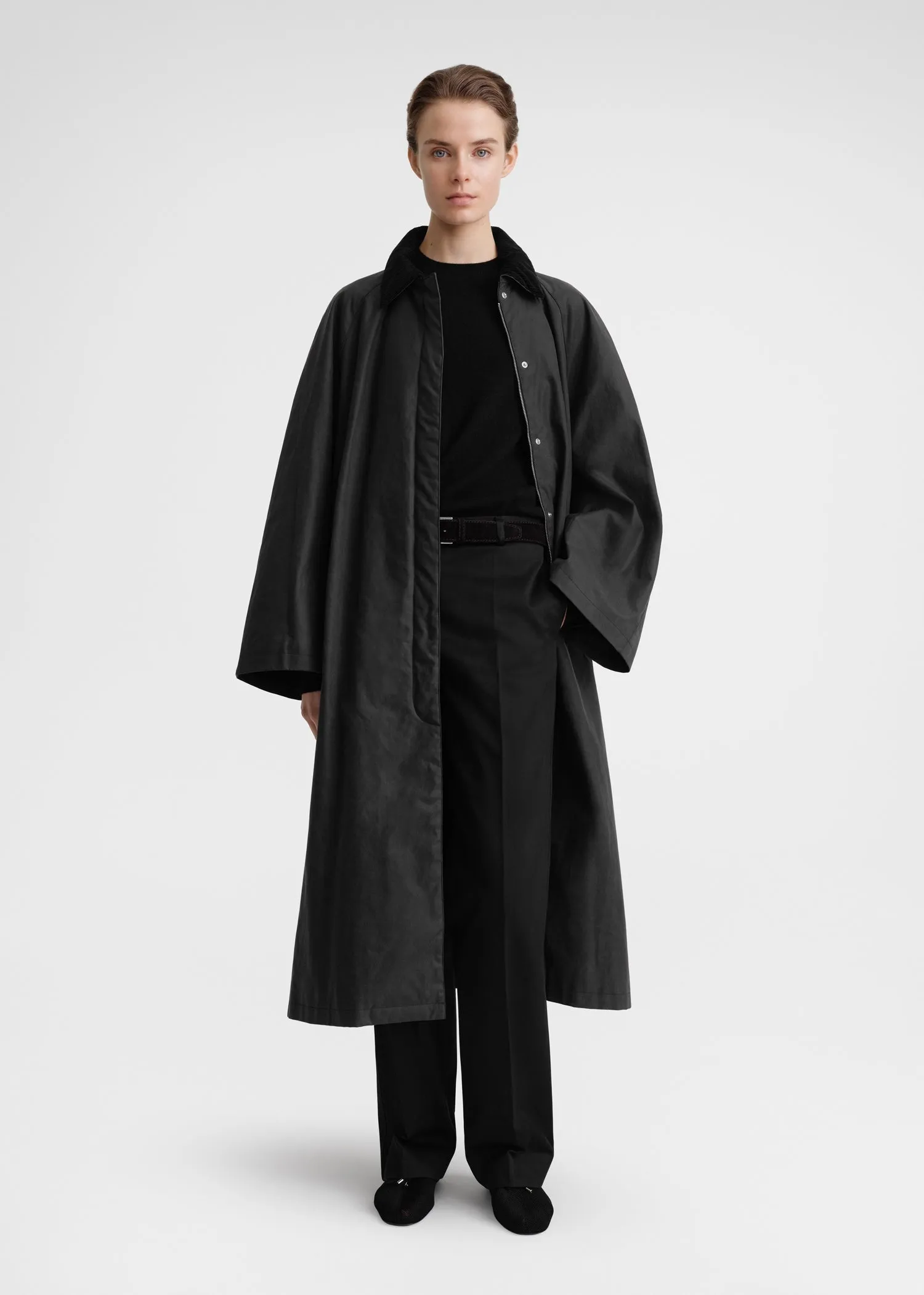 Country coat washed black sold by Toteme