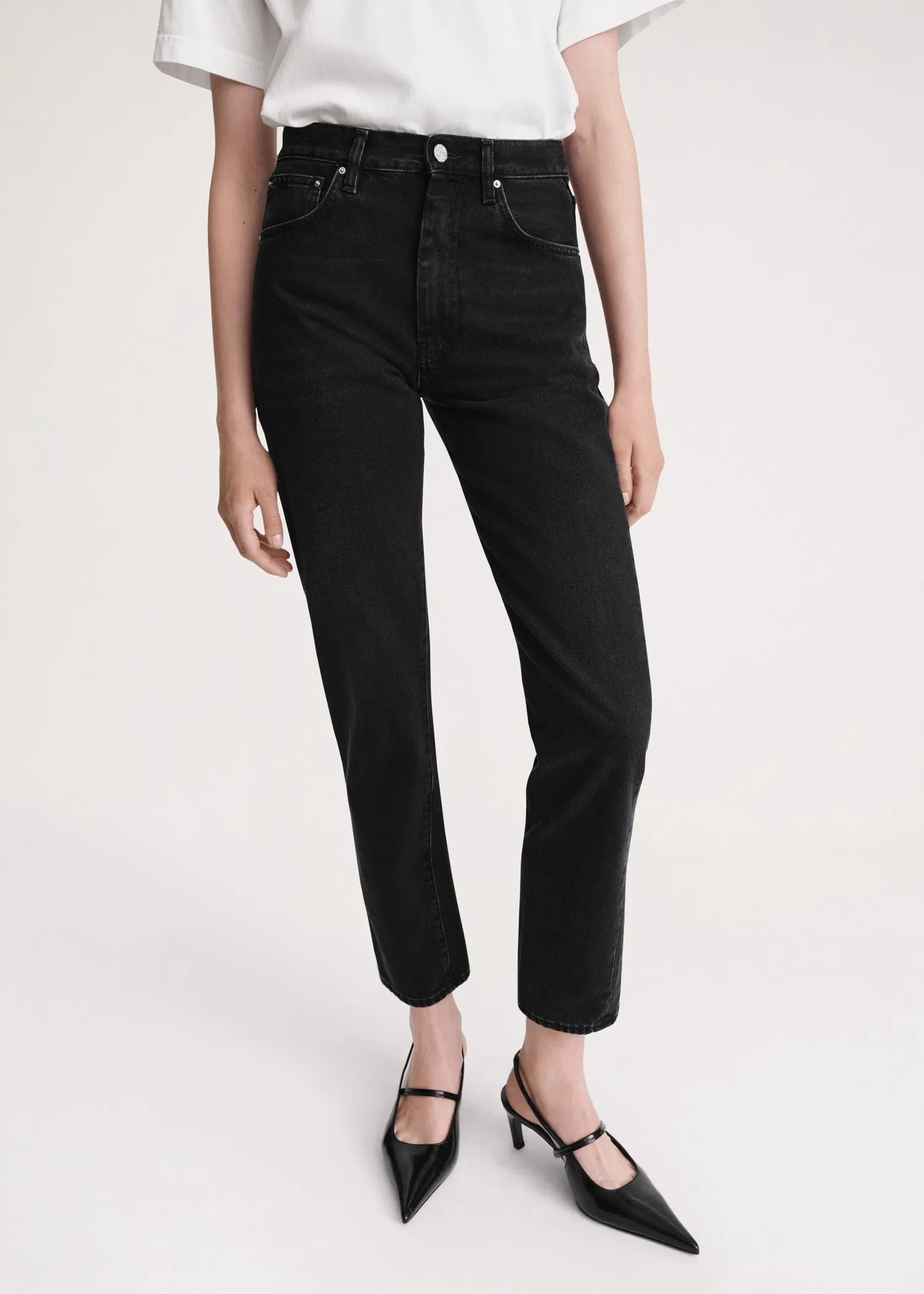 Twisted seam denim faded black sold by Toteme product image thumbnail 4