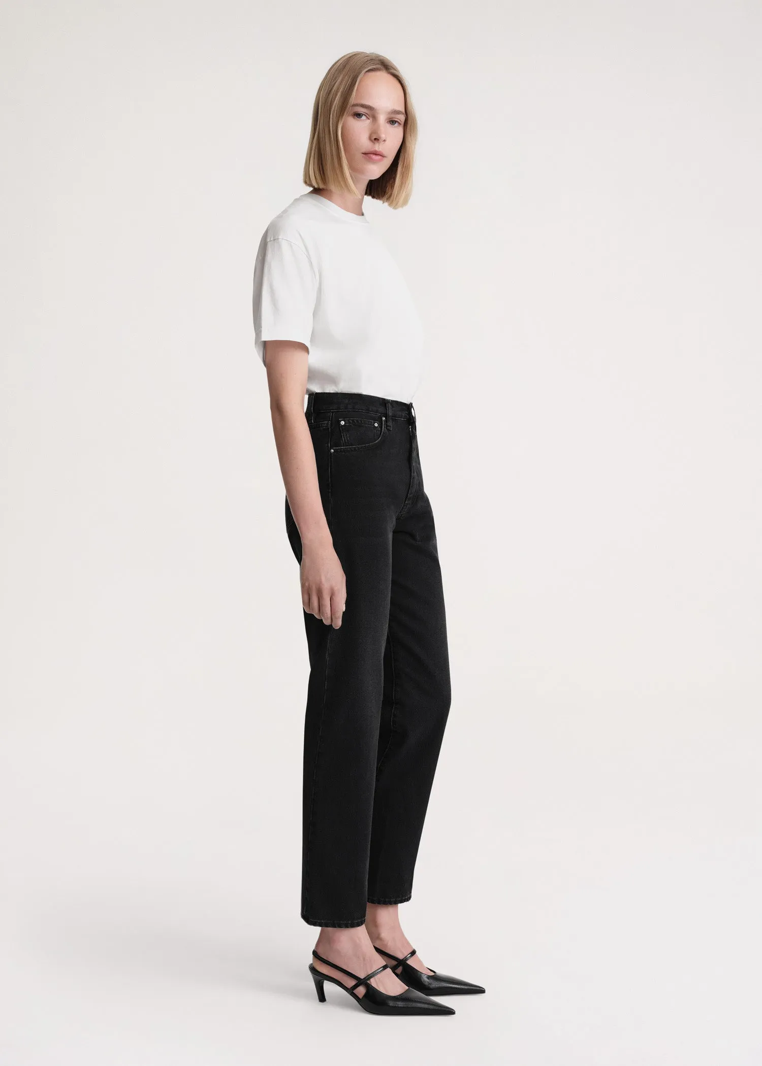 Twisted seam denim faded black sold by Toteme product image thumbnail 2