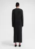Chain-edge knit skirt charcoal mélange sold by Toteme