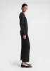 Chain-edge knit skirt charcoal mélange sold by Toteme