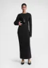 Chain-edge knit skirt charcoal mélange sold by Toteme