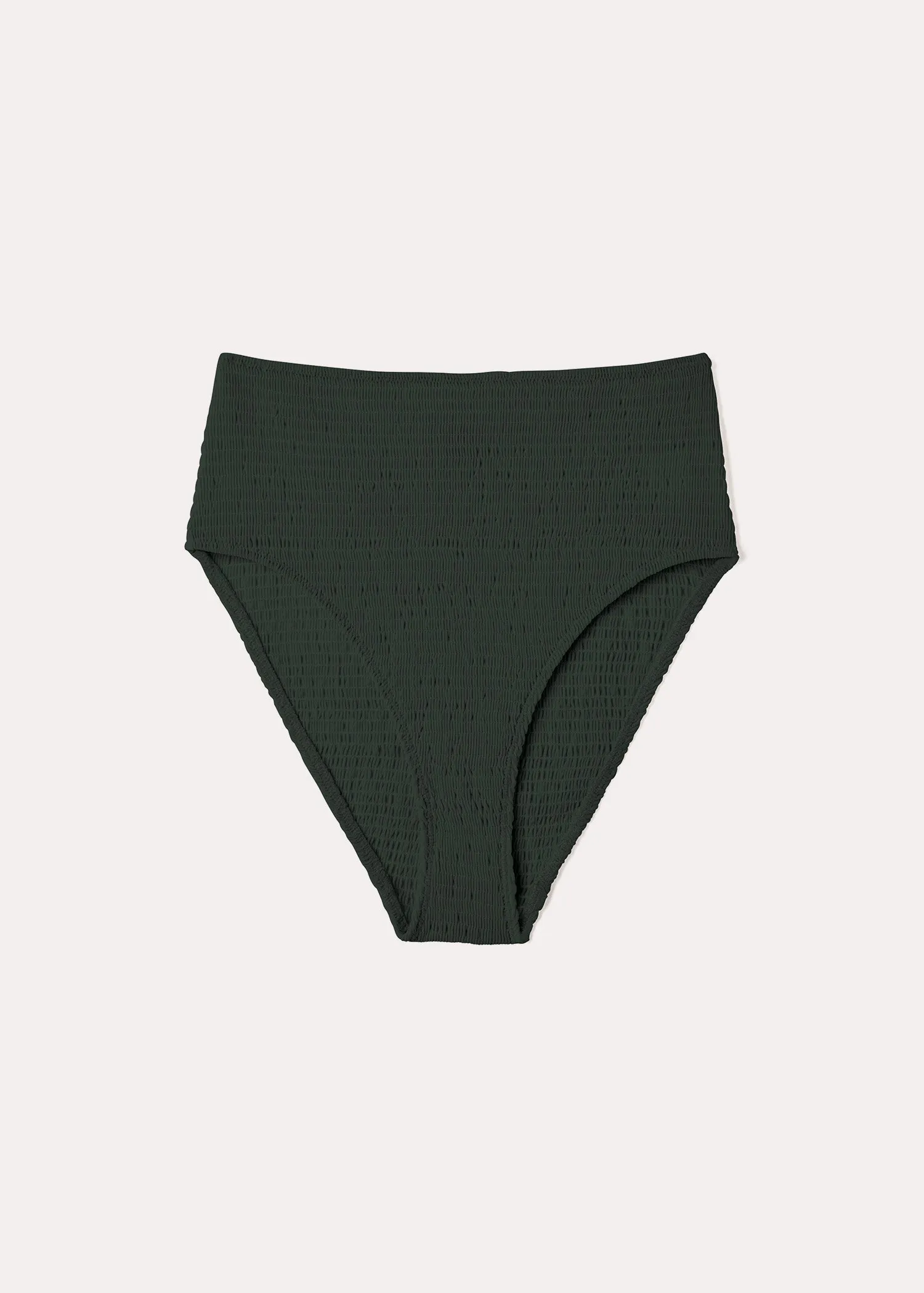 Smocked bikini bottoms dark green sold by Toteme product image thumbnail 5