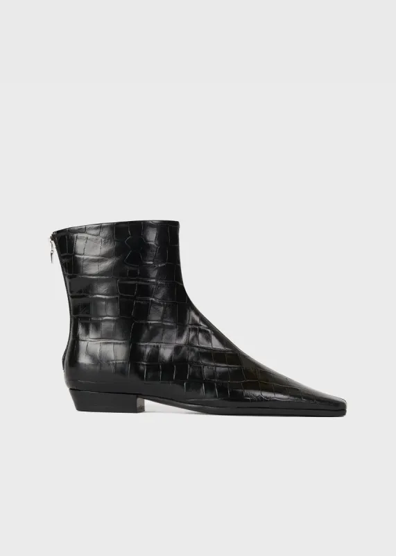 The Western Boot black croco sold by Toteme