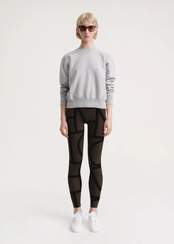 Monogram leggings mocha sold by Toteme