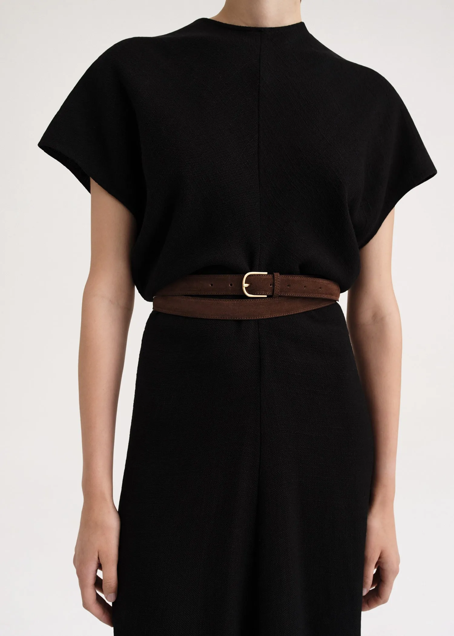 Wrap belt chocolate brown sold by Toteme product image thumbnail 2