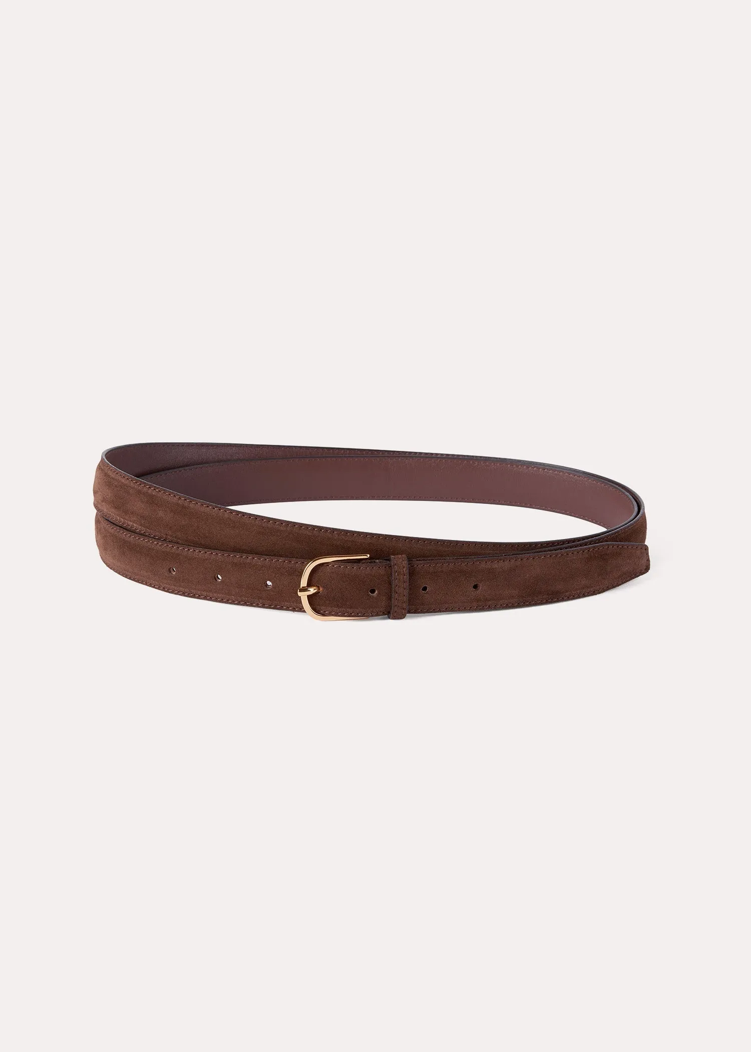 Wrap belt chocolate brown sold by Toteme product image thumbnail 3