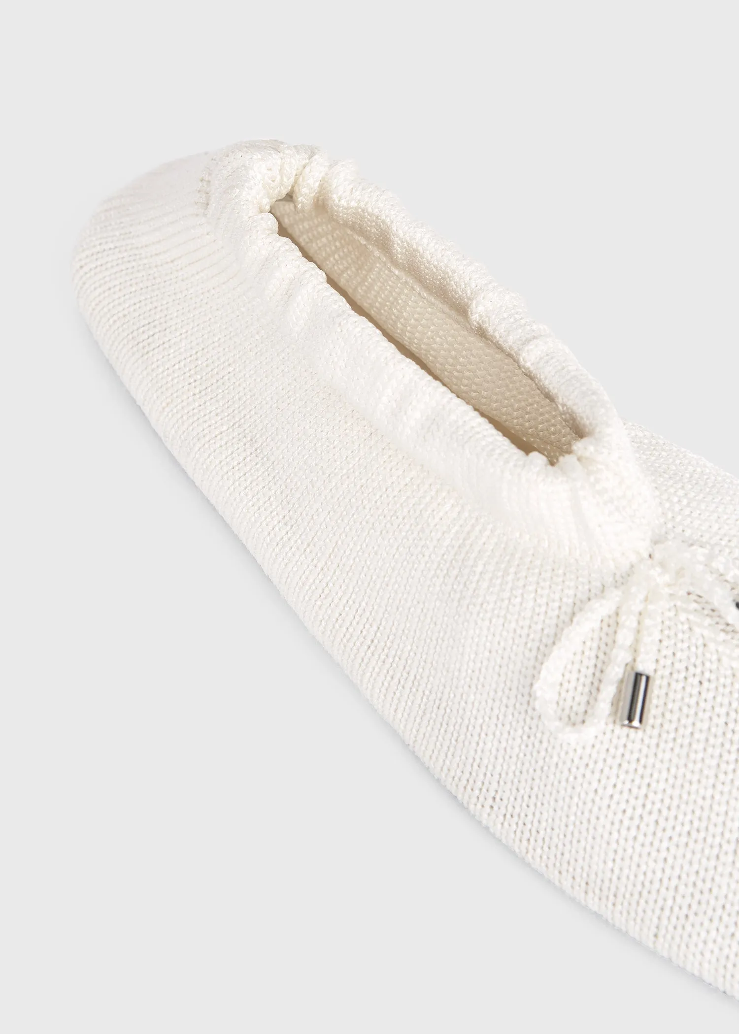 Knitted ballerinas cream sold by Toteme product image thumbnail 3