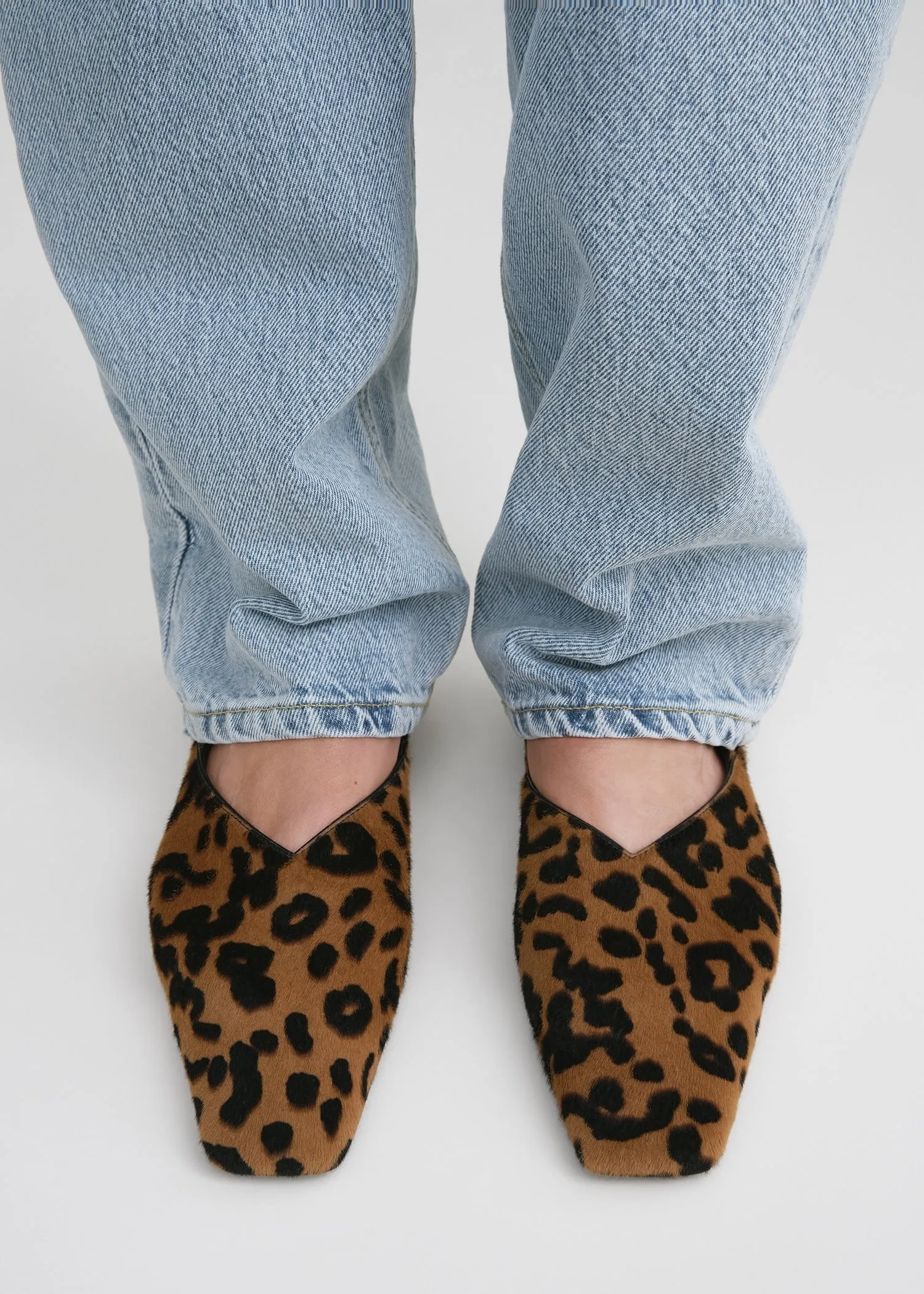 Everyday pony hair flats leopard sold by Toteme product image thumbnail 2