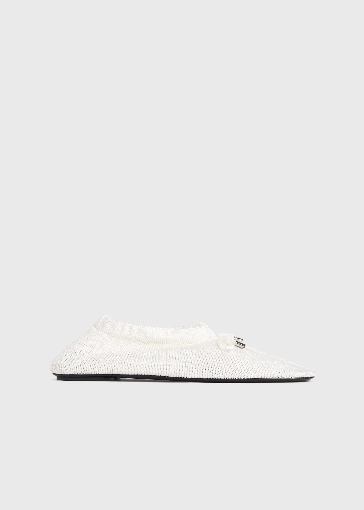 Knitted ballerinas cream sold by Toteme