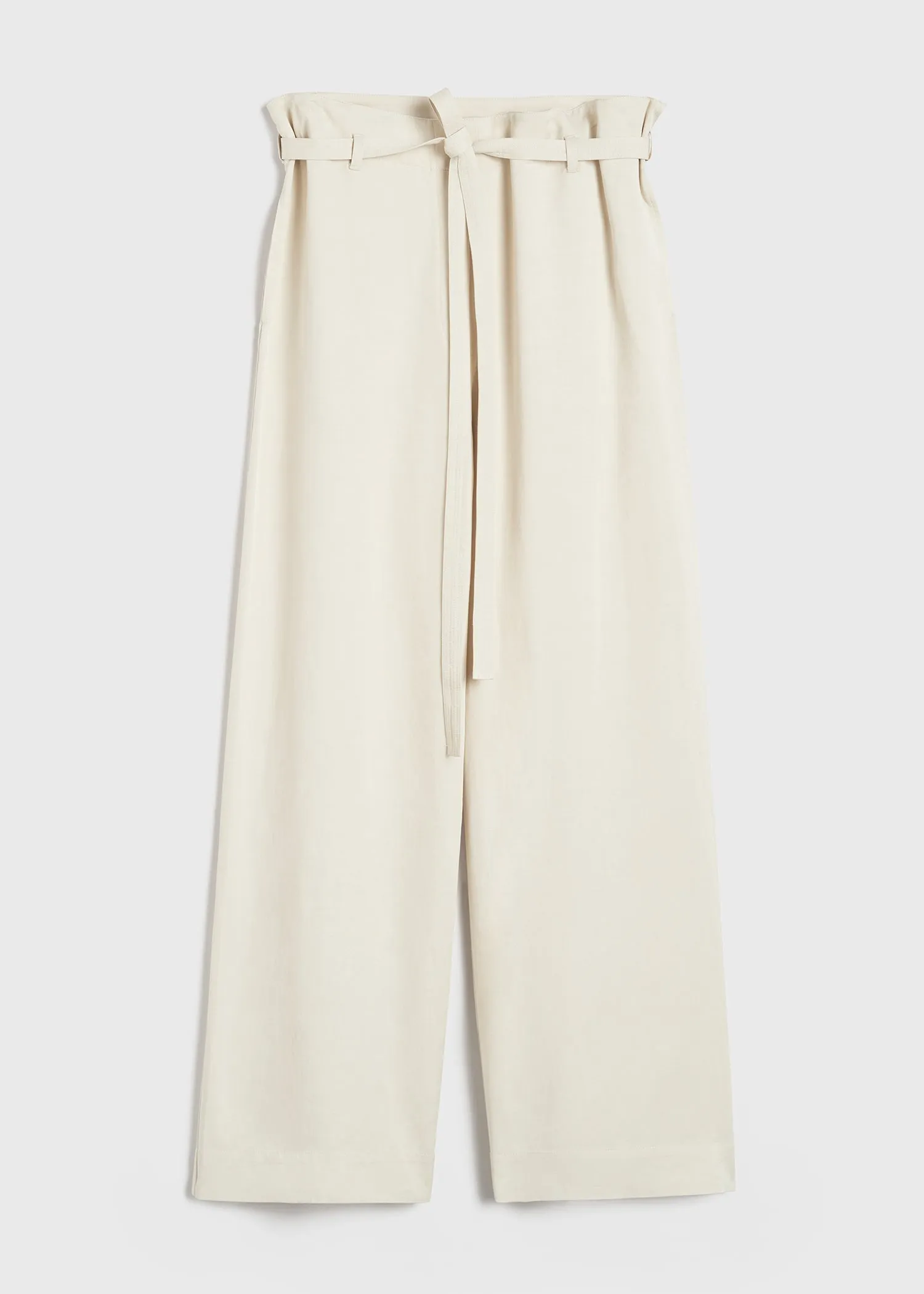 Fluid tie-waist trousers pearl sold by Toteme product image thumbnail 5