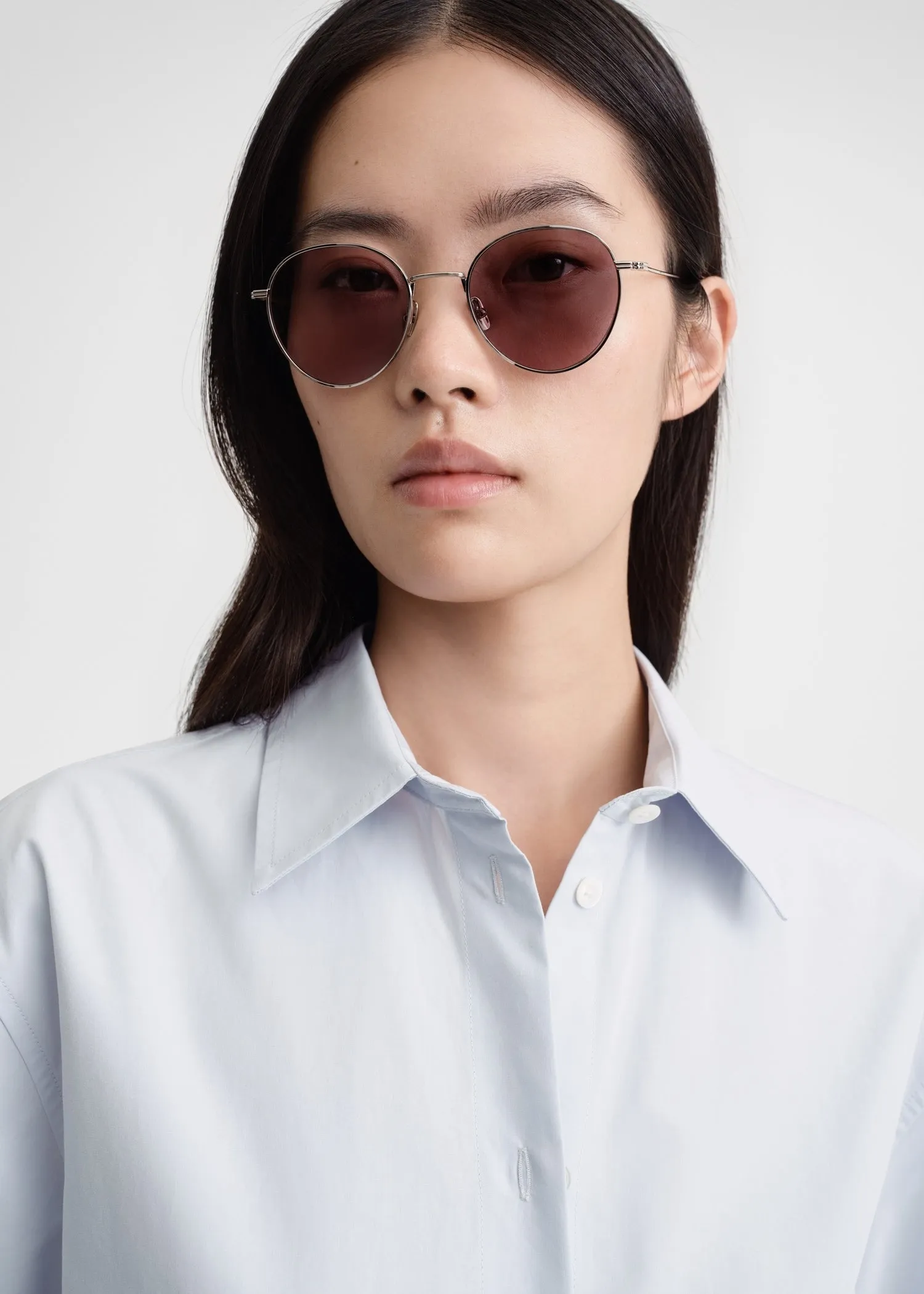 Round sunglasses silver sold by Toteme product image thumbnail 2