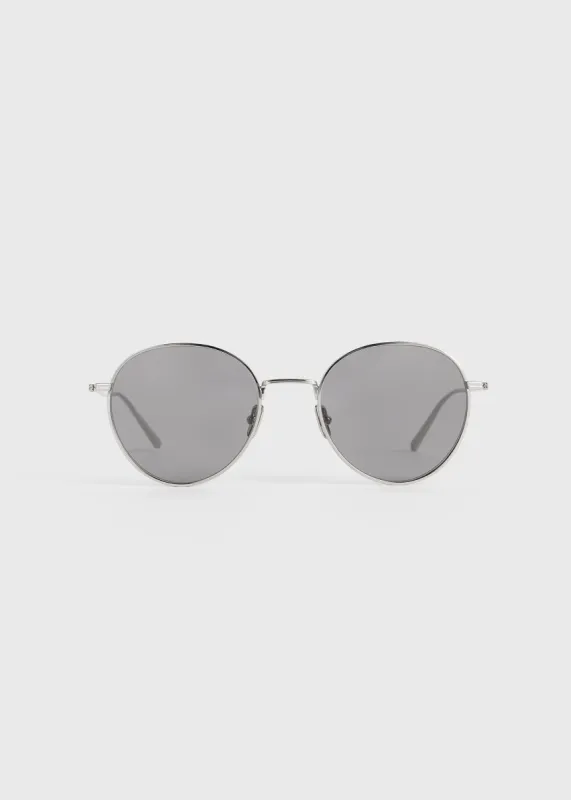 Round sunglasses silver made by Toteme