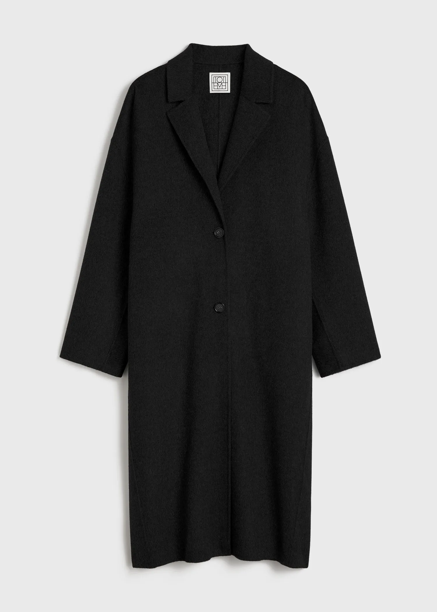 Doublé cocoon coat black sold by Toteme product image thumbnail 5