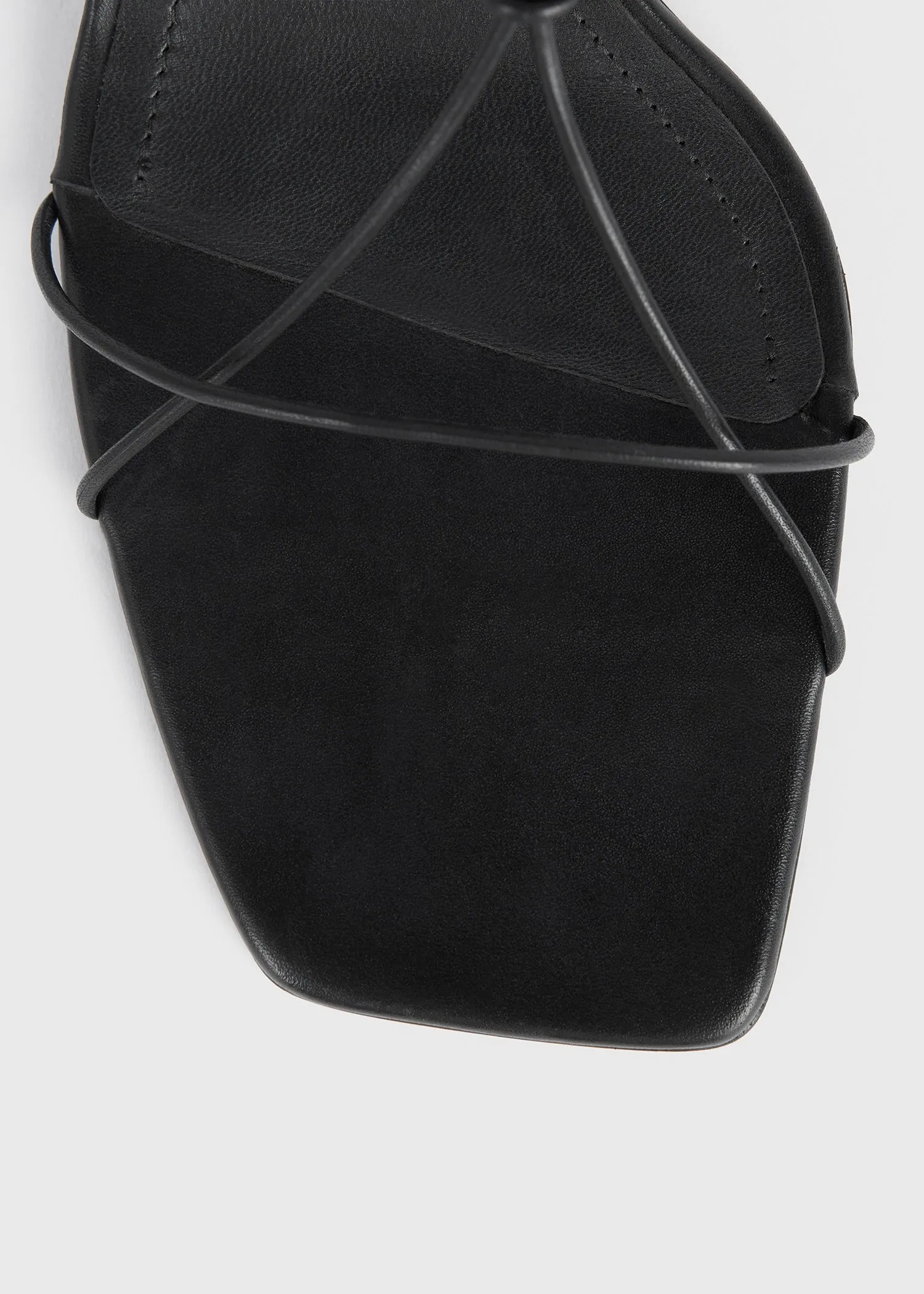 The Leather Knot Sandal black sold by Toteme product image thumbnail 5