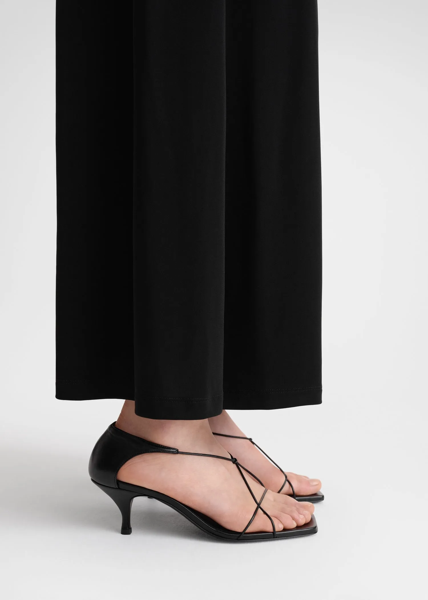 The Leather Knot Sandal black sold by Toteme product image thumbnail 3
