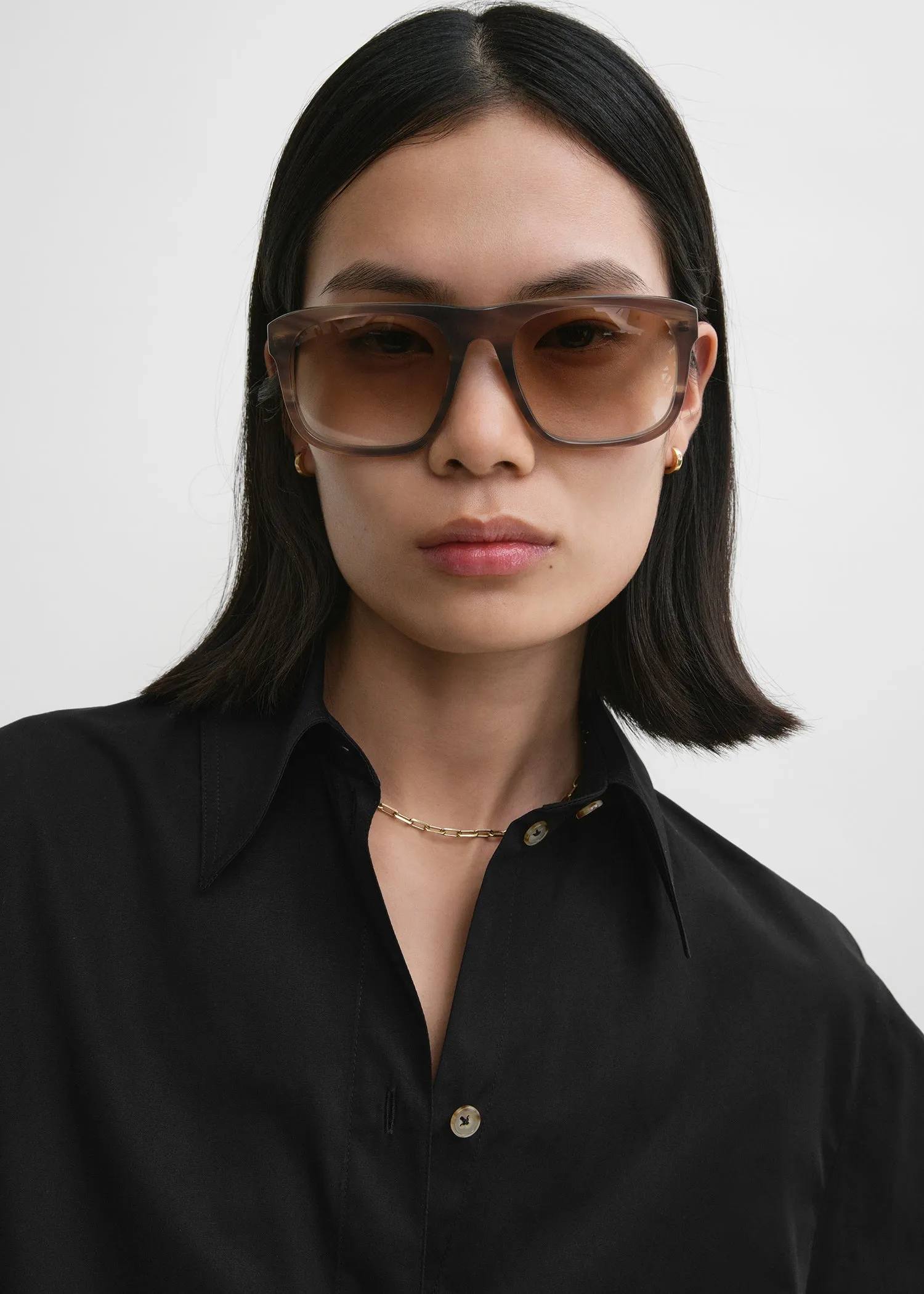 TOTEME ブラック The Navigator サングラス Navigator sunglasses black – TOTEME