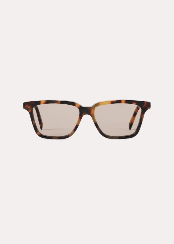 Square sunglasses tortoise sold by Toteme