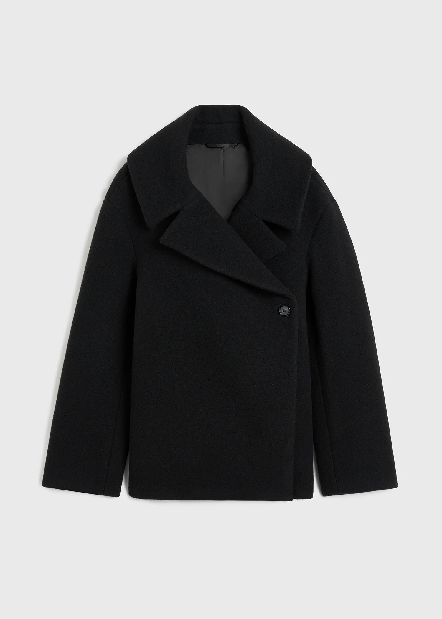 Felt wrap jacket black sold by Toteme product image thumbnail 5