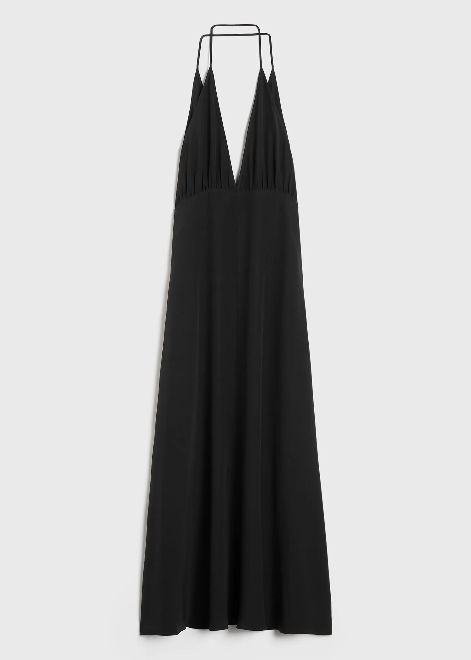 Double-halter silk dress black sold by Toteme product image thumbnail 5