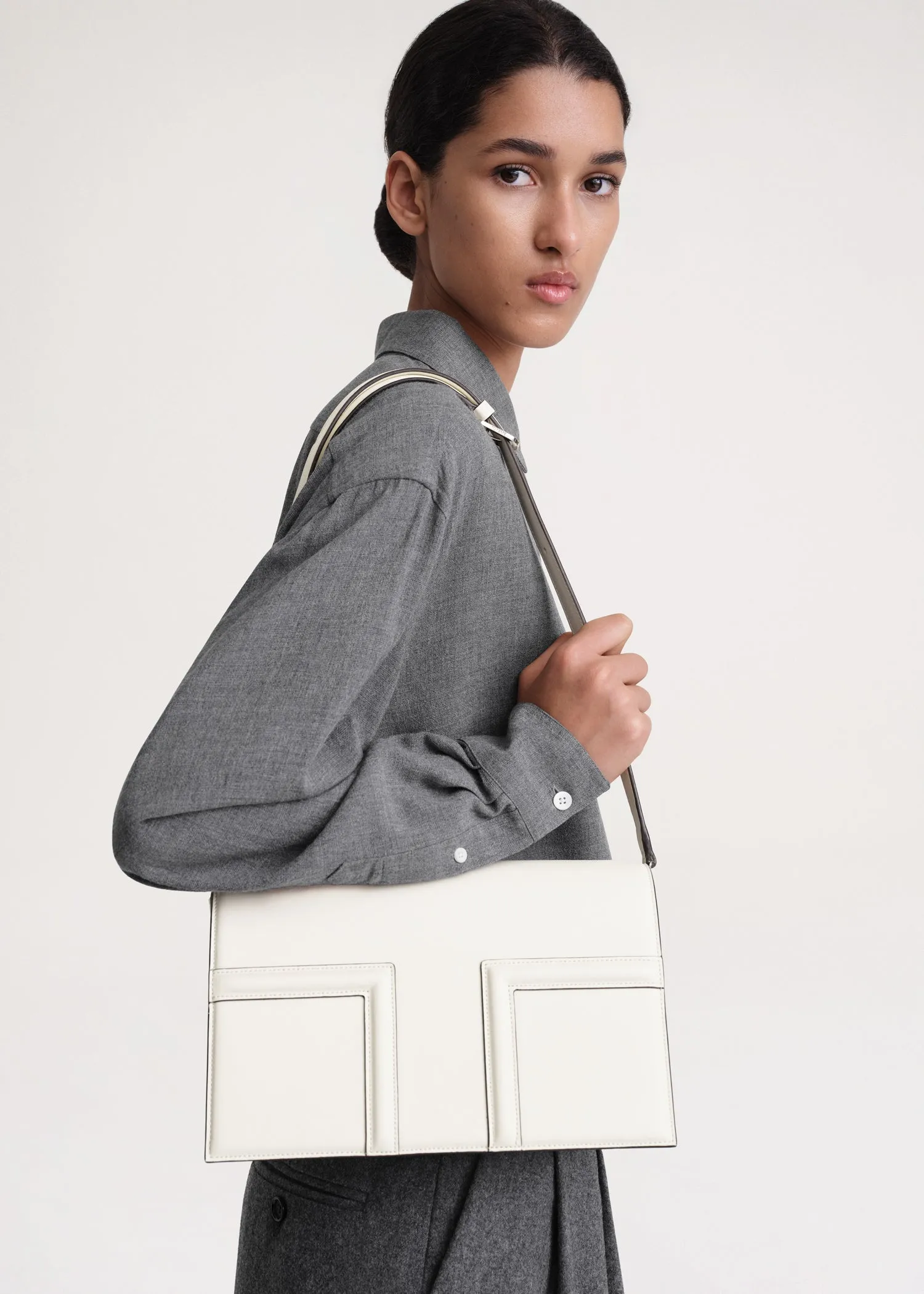 T-Flap bag milk sold by Toteme product image thumbnail 2