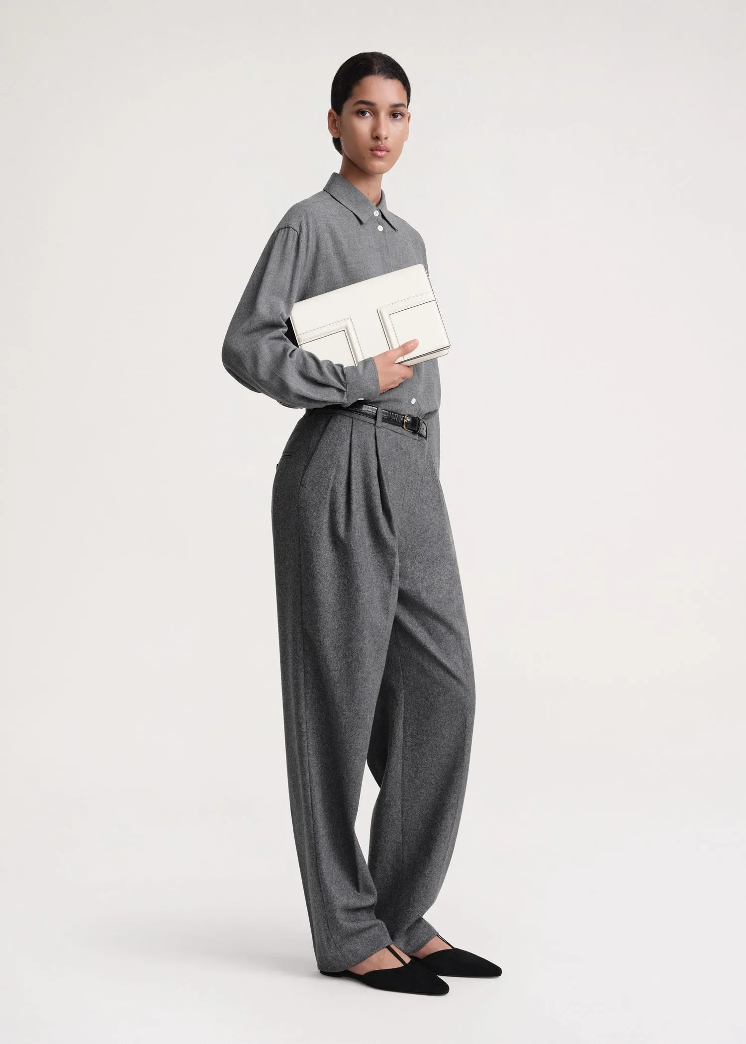 T-Flap bag milk sold by Toteme product image thumbnail 3