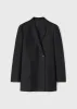 Double-breasted blazer black sold by Toteme