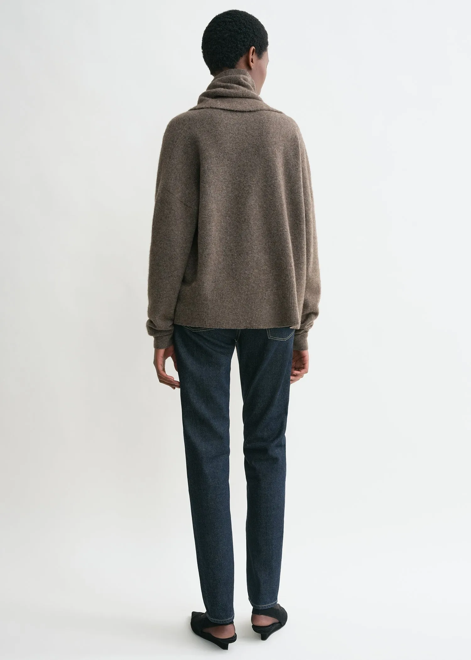 Draped-scarf knit truffle sold by Toteme product image thumbnail 3