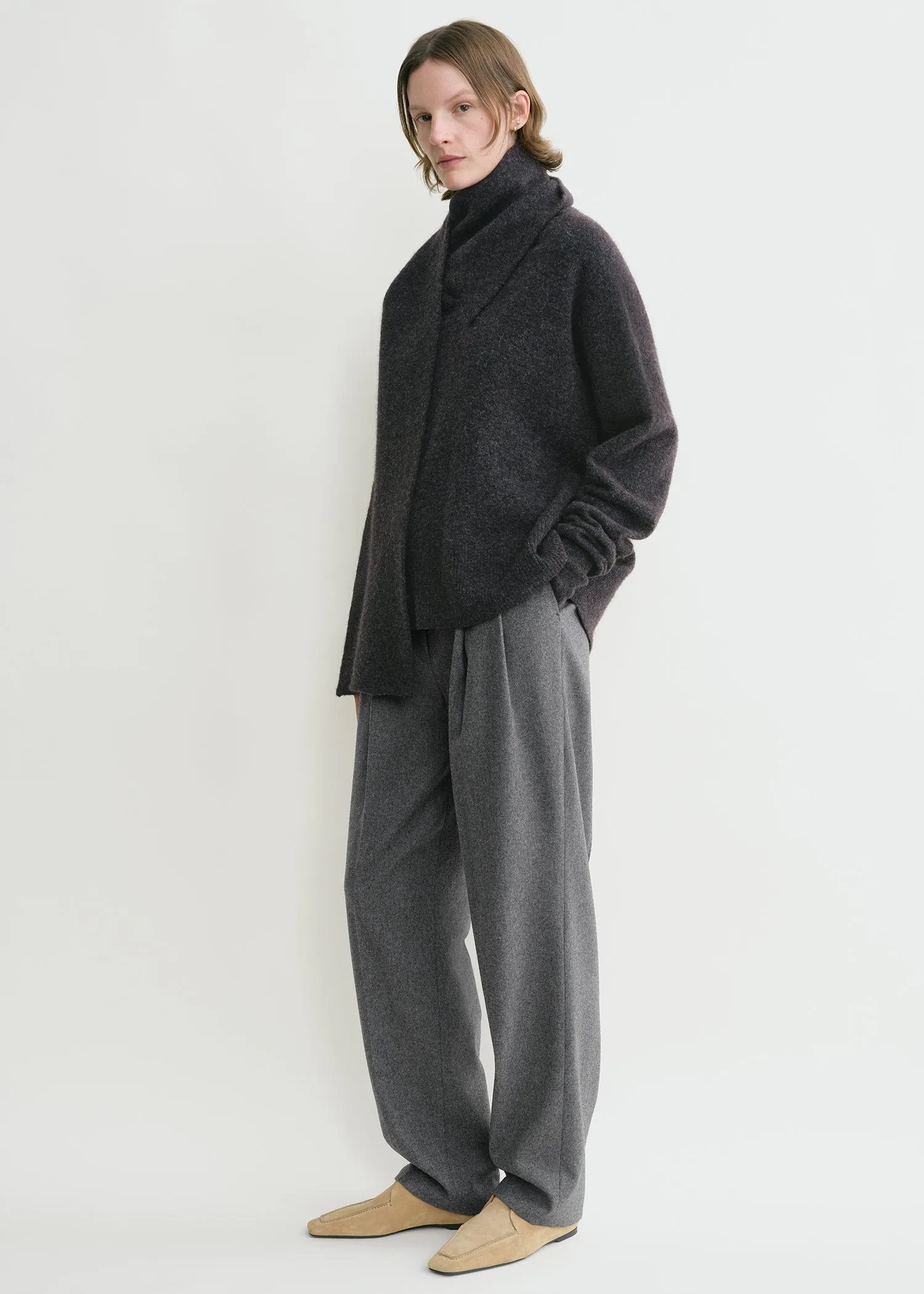 Draped-scarf knit granite sold by Toteme product image thumbnail 2