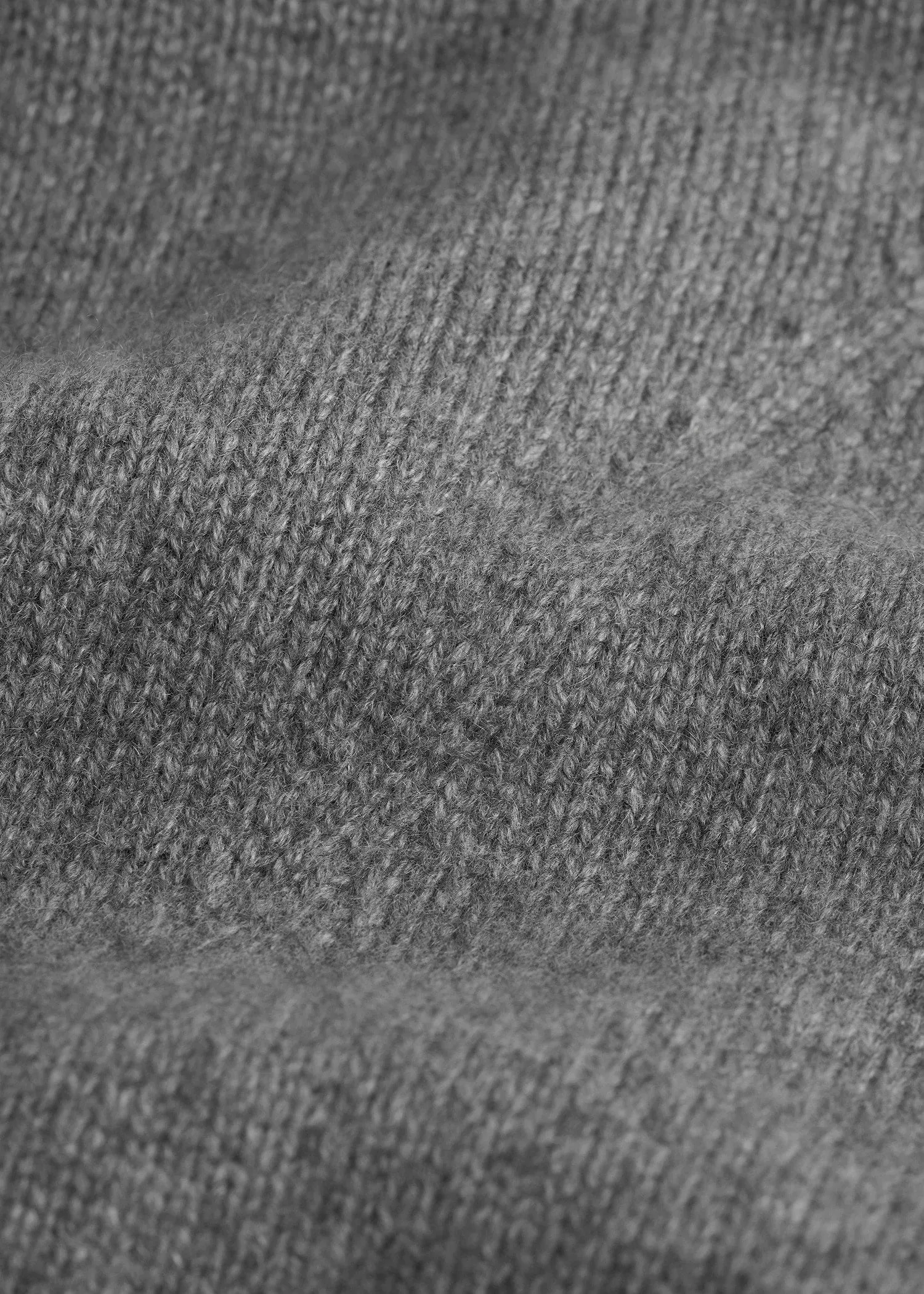Wool cashmere hoodie bib grey melange sold by Toteme product image thumbnail 4