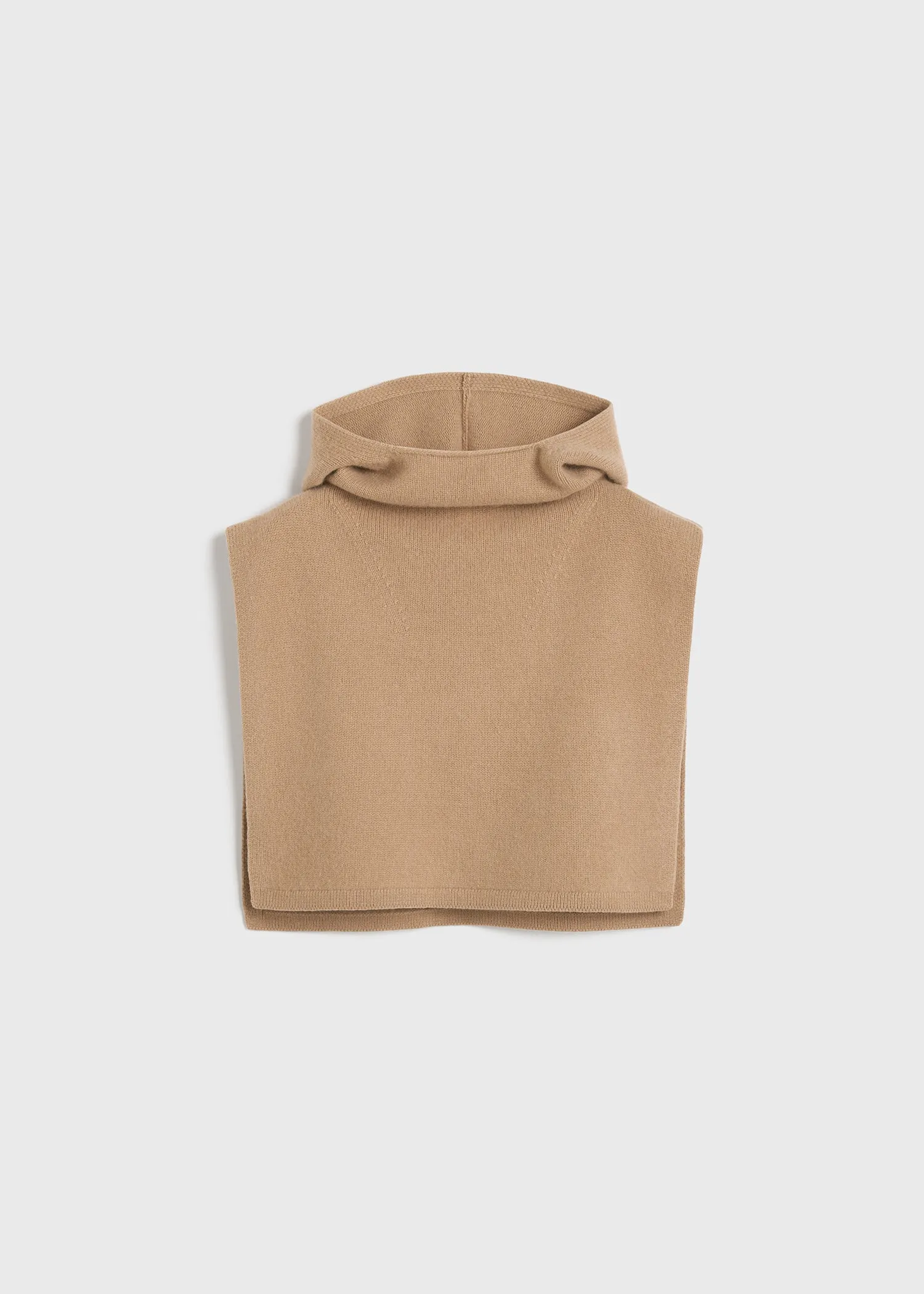 Wool cashmere hoodie bib camel sold by Toteme product image thumbnail 5