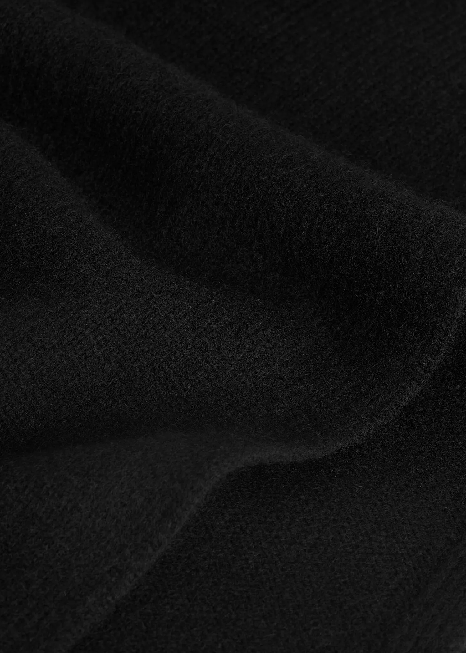Wool cashmere hoodie bib black sold by Toteme product image thumbnail 4