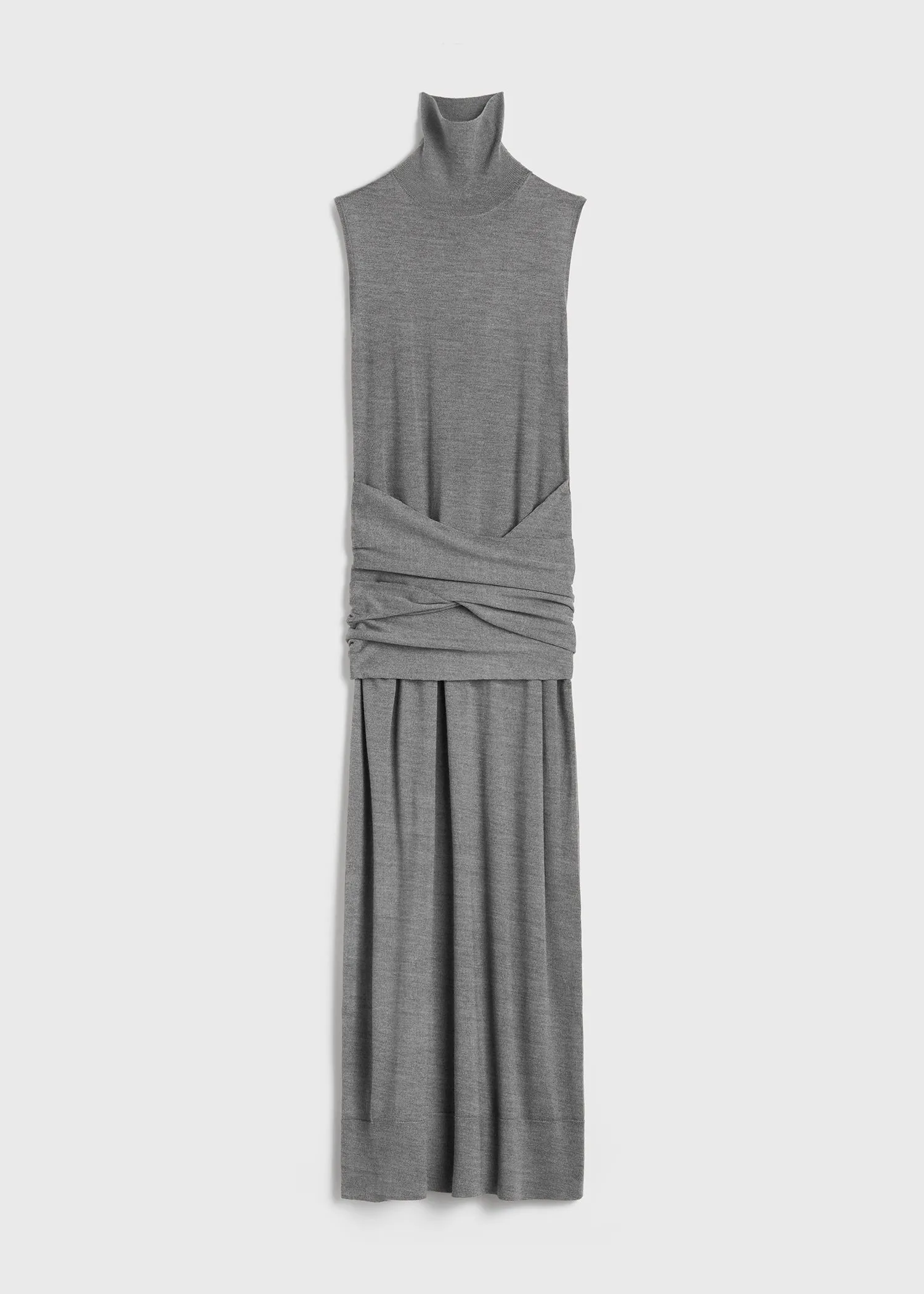 Draped knit dress grey melange sold by Toteme product image thumbnail 5