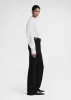 Signature cotton shirt white/black sold by Toteme