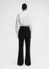 Signature cotton shirt white/black sold by Toteme