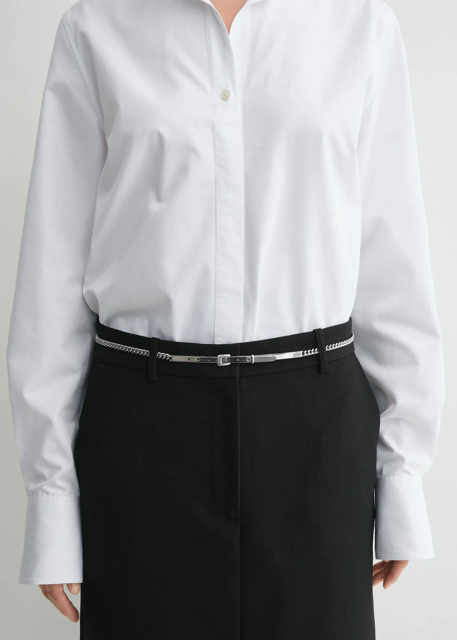 Chain belt silver sold by Toteme product image thumbnail 2