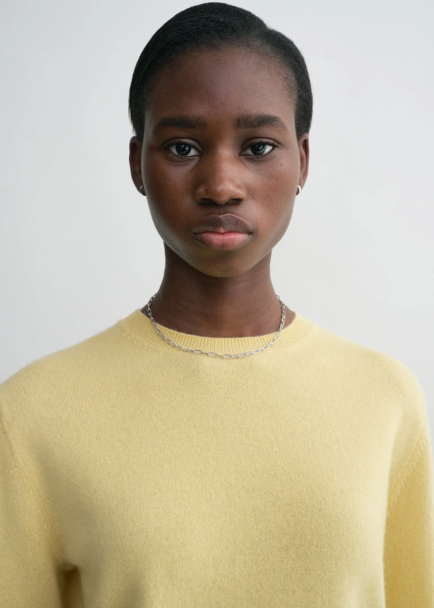 Crew-neck cashmere knit soft yellow sold by Toteme product image thumbnail 5